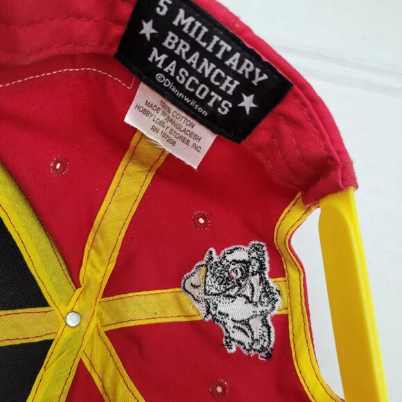 USMC Military Mascot Snapback Hat 5 military Branch mascots USA Marine Corps cap - Picture 8 of 12